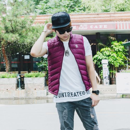 Gilet hiver sans manche homme en polyester - Ref 610009