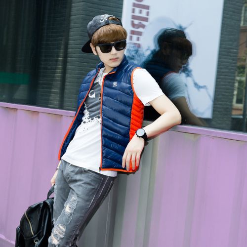  Gilet hiver sans manche uniGenre en coton - Ref 610010