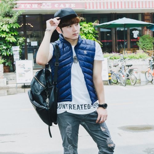  Gilet hiver sans manche homme en polyester - Ref 610013