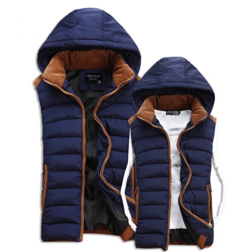 Gilet hiver sans manche homme Jimmy au paragraphe en coton - Ref 610021