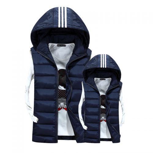 Gilet hiver sans manche uniGenre en coton - Ref 610437