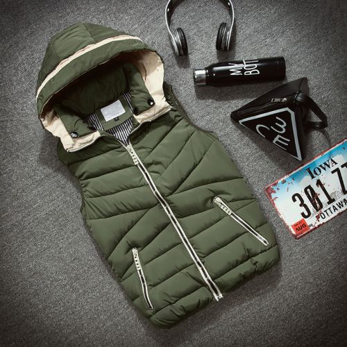 Gilet hiver sans manche uniGenre en coton - Ref 610679