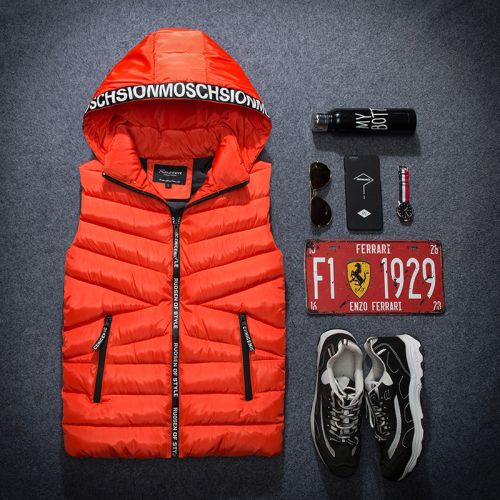 Gilet hiver sans manche uniGenre en coton - Ref 610687