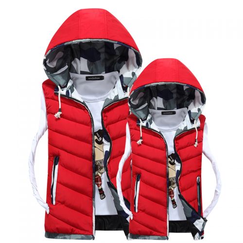 Gilet hiver sans manche uniGenre en coton - Ref 610702