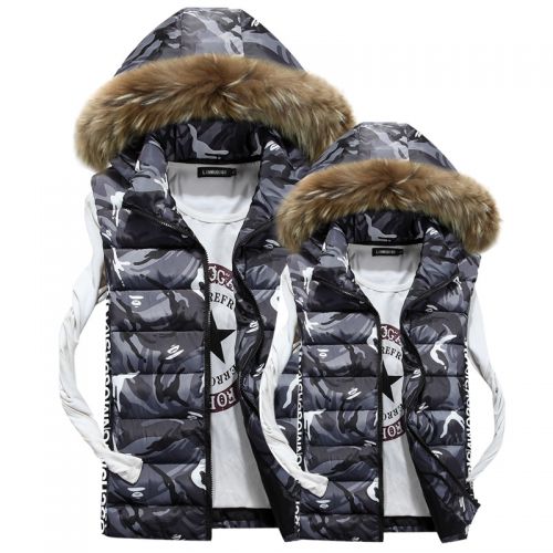 Gilet hiver sans manche homme en coton - Ref 610747