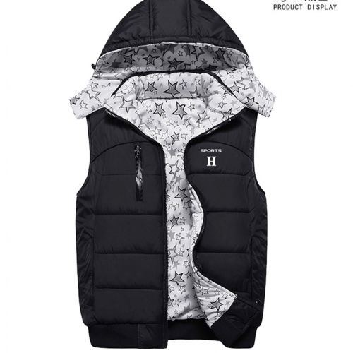 Gilet hiver sans manche homme en nylon - Ref 610936