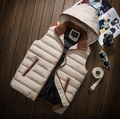 Gilet hiver sans manche uniGenre en coton - Ref 611122