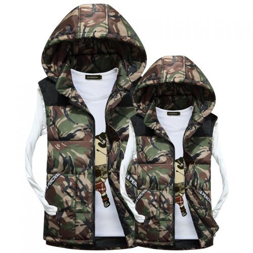 Gilet hiver sans manche uniGenre en coton - Ref 611167