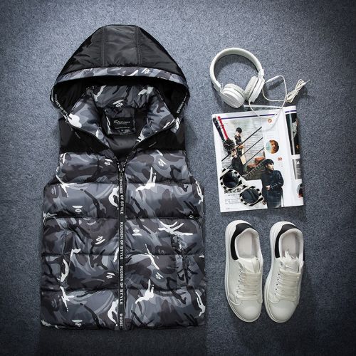 Gilet hiver sans manche uniGenre en coton - Ref 611172