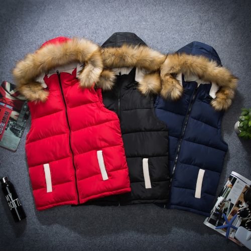 Gilet hiver sans manche uniGenre en coton - Ref 611181
