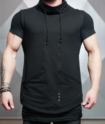  Gilet hiver sans manche homme col haut veste en coton - Ref 611306