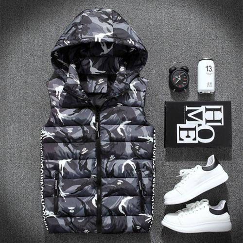 Gilet hiver sans manche uniGenre LWQQ Cotton vest en coton - Ref 580406