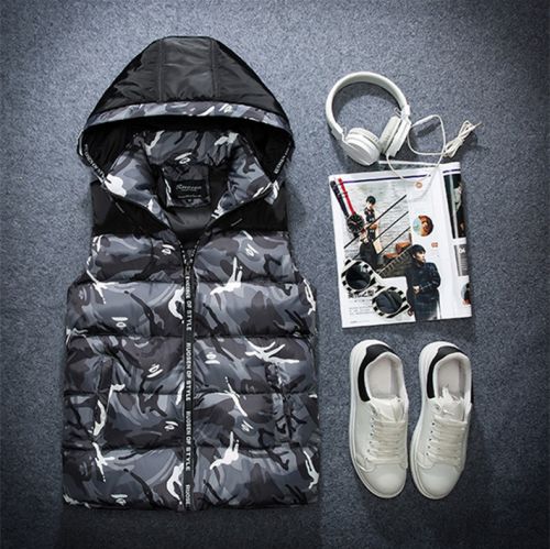 Gilet hiver sans manche uniGenre LWQQ Cotton vest en coton - Ref 580411