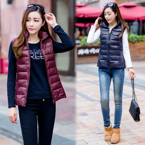  Gilet hiver sans manche femme en polyester - Ref 581014