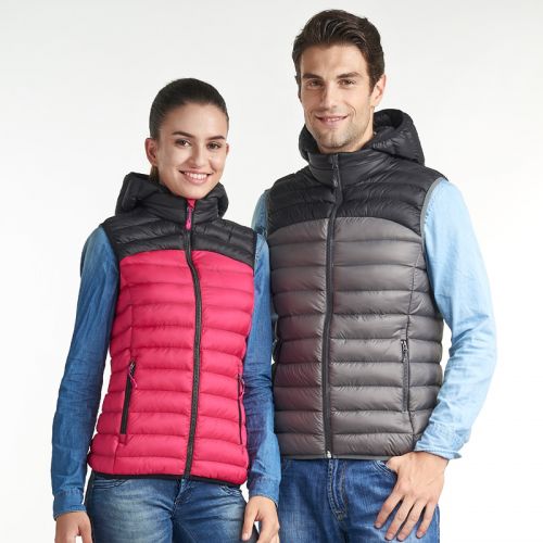  Gilet hiver sans manche uniGenre en nylon - Ref 581093