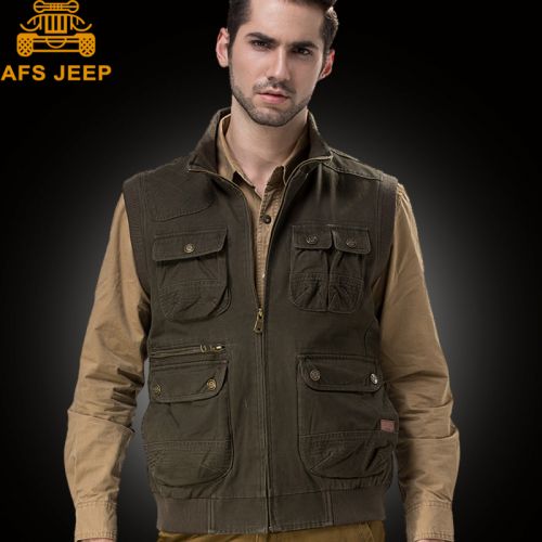 Gilet sans manche sport homme AFS JEEP en coton - Ref 541361