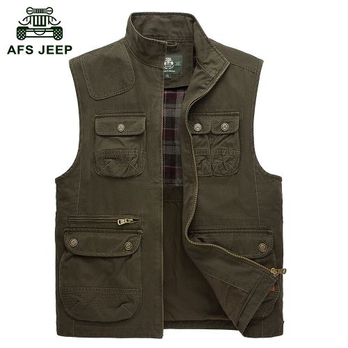 Gilet sans manche sport homme AFS JEEP en coton - Ref 541426