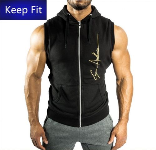  Gilet sans manche sport homme IFADREAM en coton - Ref 541692