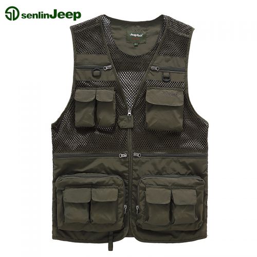 Gilet sans manche sport homme SENLIN JEEP en coton - Ref 541814