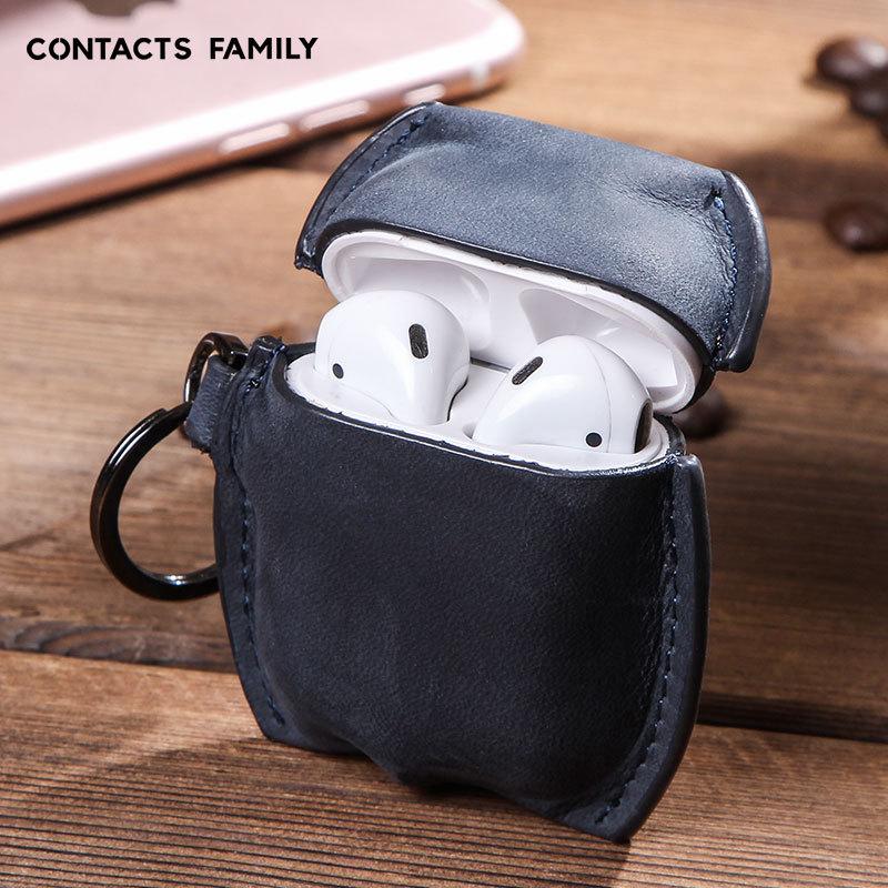 Housse pour Airpods en Cuir porte-clés - Ref 3425600