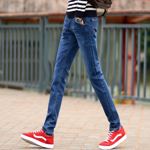 Jeans pour adolescent pieds Slim KEIDENLION en coton automne - Ref 1460858