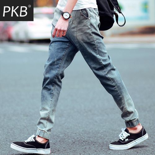 Jeans pour adolescent pieds Slim en coton Quatre saisons - Ref 1460867