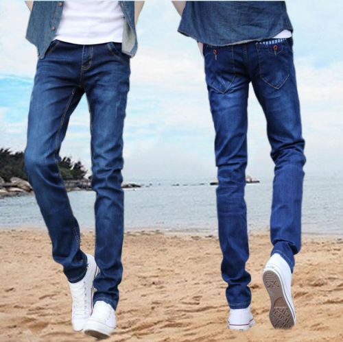 Jeans pour adolescent pieds Slim JEANS en coton été - Ref 1460871