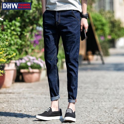 Jeans pour adolescent pieds Slim en coton automne - Ref 1460880