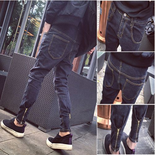 Jeans pour adolescent pieds Slim en coton Quatre saisons - Ref 1460883