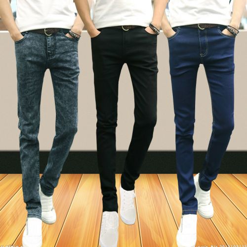 Jeans pour jeunesse pieds Slim en coton hiver - Ref 1460892