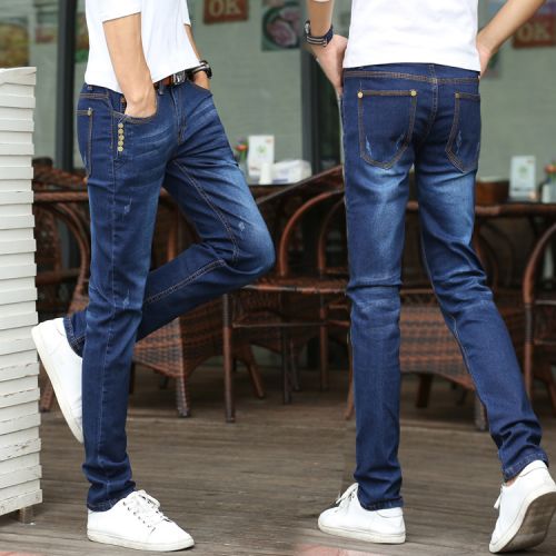 Jeans pieds Slim pour été - Ref 1460896