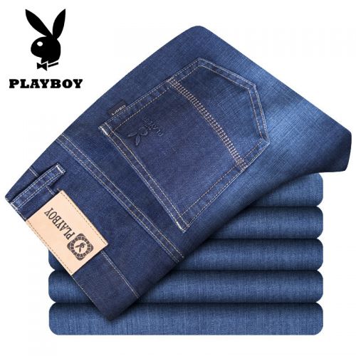 Jeans pour jeunesse coupe droite PLAYBOY en coton automne - Ref 1460898