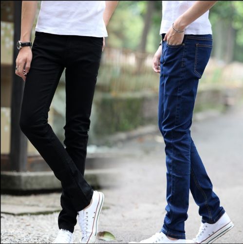 Jeans pour adolescent pieds Slim en coton automne - Ref 1460902