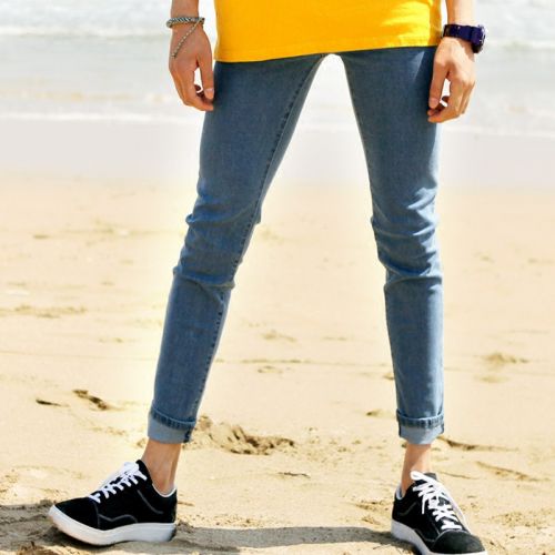 Jeans pour adolescent pieds Slim en CVC été - Ref 1460933