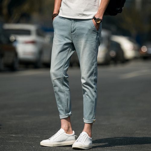 Jeans pour jeunesse coupe droite BEEHIVES en coton été - Ref 1460960