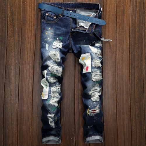 Jeans pour jeunesse coupe droite en coton Quatre saisons - Ref 1460964