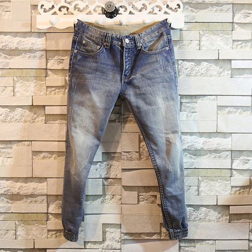 Jeans pour jeunesse pieds Slim en coton été - Ref 1460971