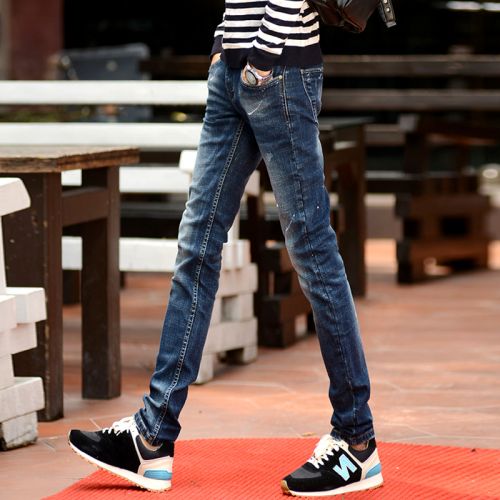 Jeans pour jeunesse pieds Slim KEIDENLION en coton été - Ref 1460994
