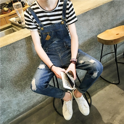 Jeans pour jeunesse sangle en coton Quatre saisons - Ref 1461007
