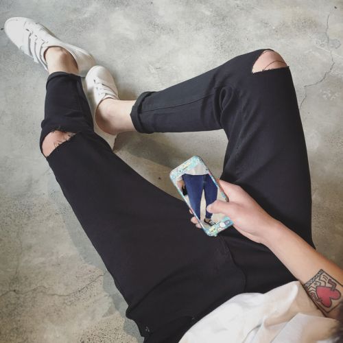 Jeans pour adolescent Sarouel en coton été - Ref 1461028