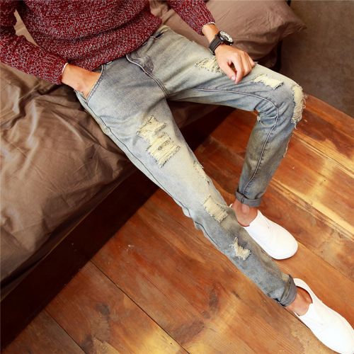 Jeans pour adolescent pieds Slim JSWETR en coton printemps - Ref 1461030