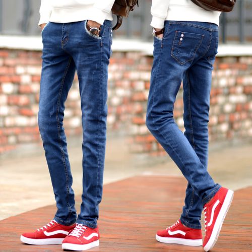 Jeans pour jeunesse pieds Slim KEIDENLION en coton été - Ref 1461047