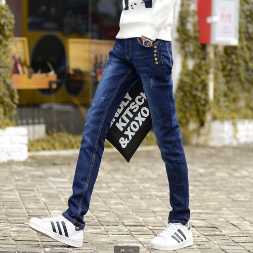 Jeans pour adolescent pieds Slim été - Ref 1461054