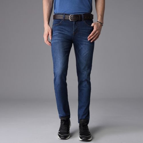 Jeans pour jeunesse pieds Slim FKDV coton, polyester nouvelle fibre élastique de polyuréthane spandex automne - Ref 1461064