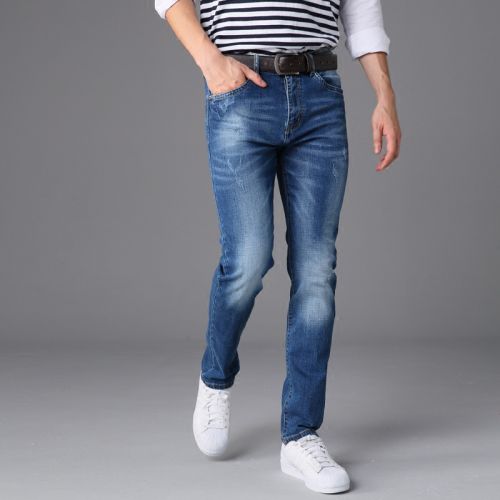 Jeans pour jeunesse pieds Slim FKDV Coton fibre élastique de polyuréthane spandex automne - Ref 1461069