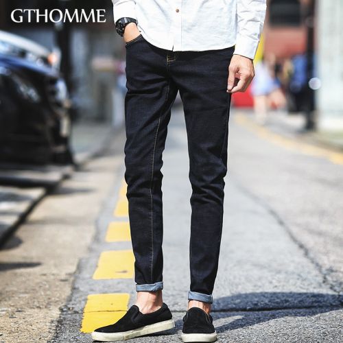 Jeans pour jeunesse pieds Slim GTHOMME en coton automne - Ref 1461073