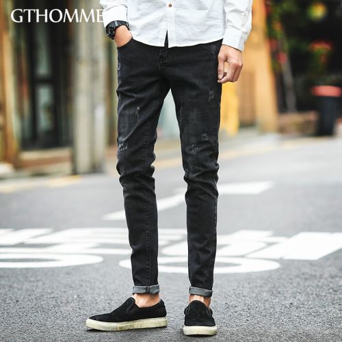 Jeans pour jeunesse pieds Slim GTHOMME en coton automne - Ref 1461076