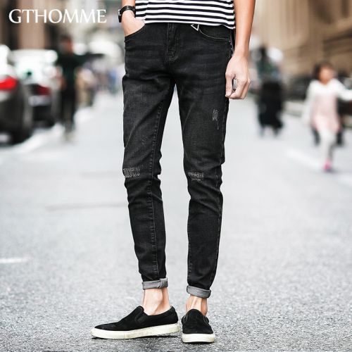 Jeans pour jeunesse pieds Slim GTHOMME en coton automne - Ref 1461083