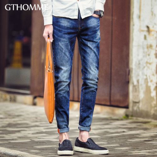 Jeans pour jeunesse pieds Slim GTHOMME en coton Quatre saisons - Ref 1461085