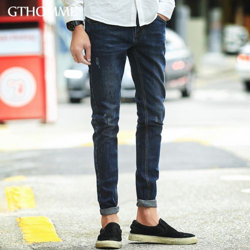 Jeans pour jeunesse pieds Slim GTHOMME en coton automne - Ref 1461092